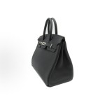 HERMES爱⻢仕 Birkin 25 银扣 ⼥款 89 Noir ⿊⾊